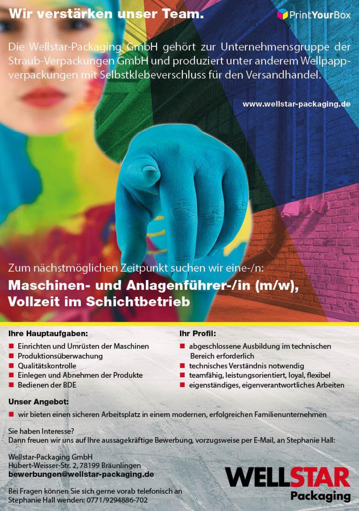 20180314 Stellenanzeige Maschinenfuhrer V2 Web