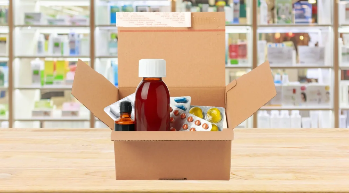 Verpackungen Online Apotheken Speed Box