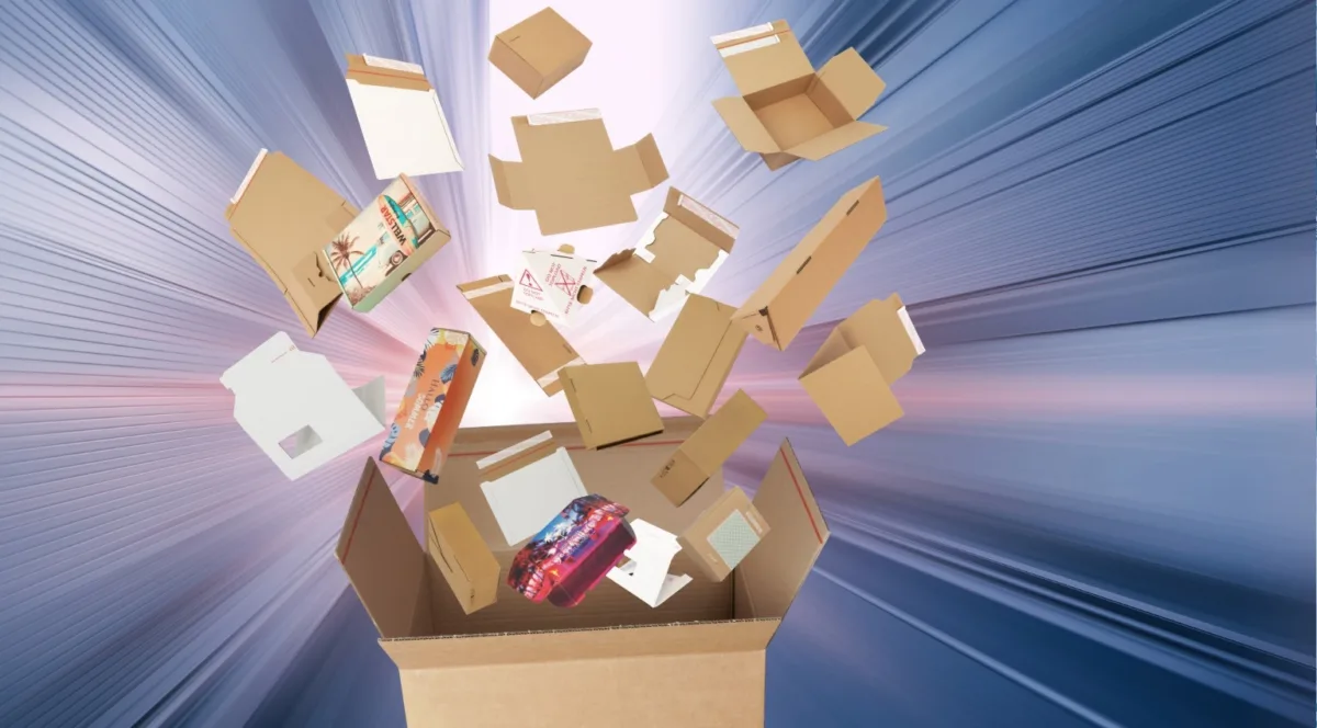 Verpackungen Fulfillment Center Boxen Schachteln