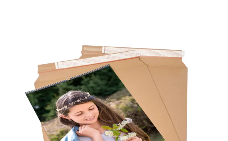 Kalenderverpackung HSW12 Fotokalender braun