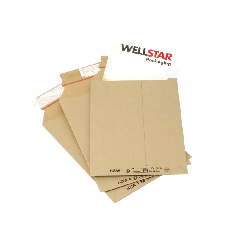 HSW4 Versandtasche braun befuellt