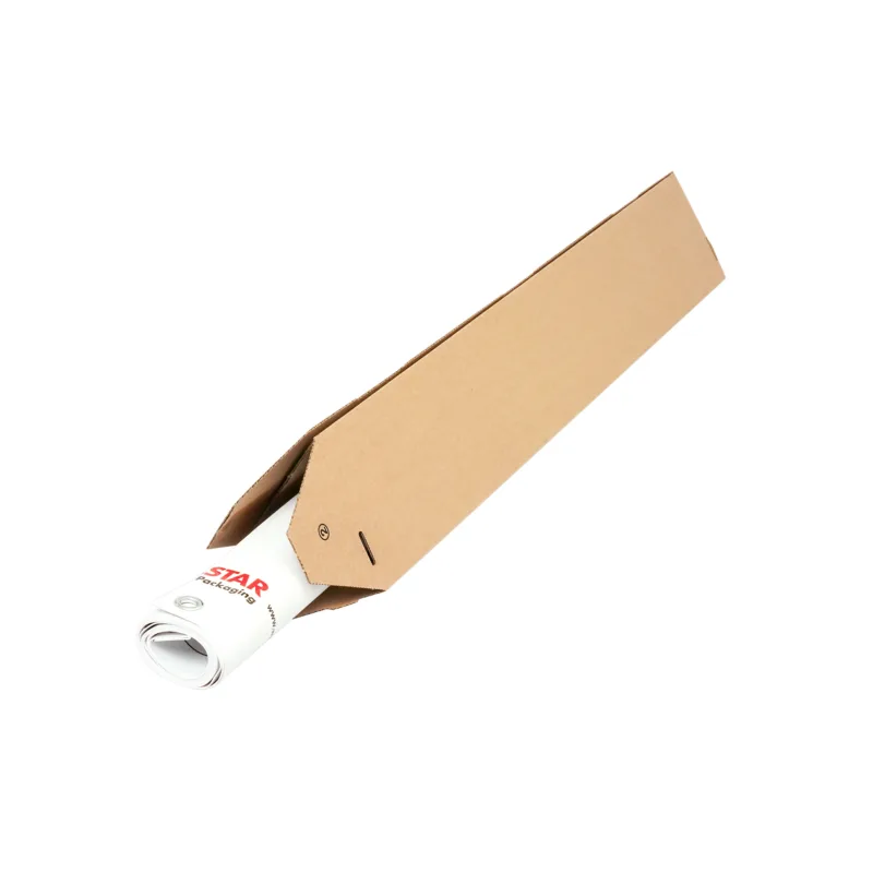 Tri Star Versandhuelse braun dreieckig Poster