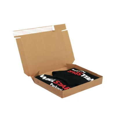 Klappschachtel Versandverpackung braun Tshirt