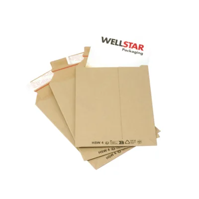 HSW4 Versandtasche braun befuellt