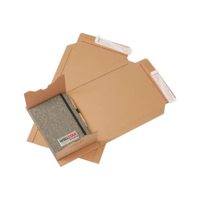 Multi Star light braun befuellt Notizbuch