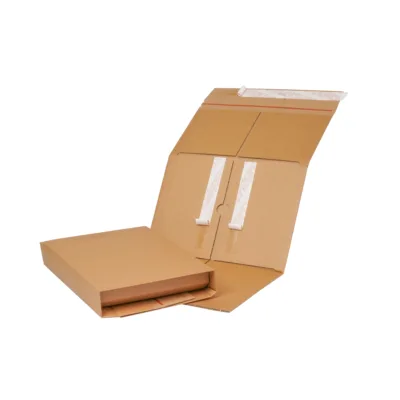 Vario Buchpack 3 braun Sicherheitsstreifen geschlossen