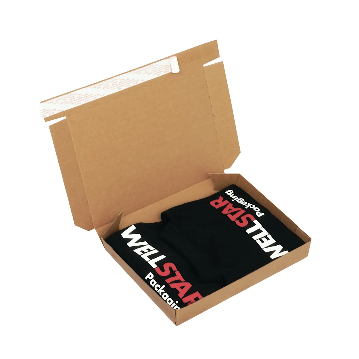 Klappschachtel Versandverpackung braun Textil