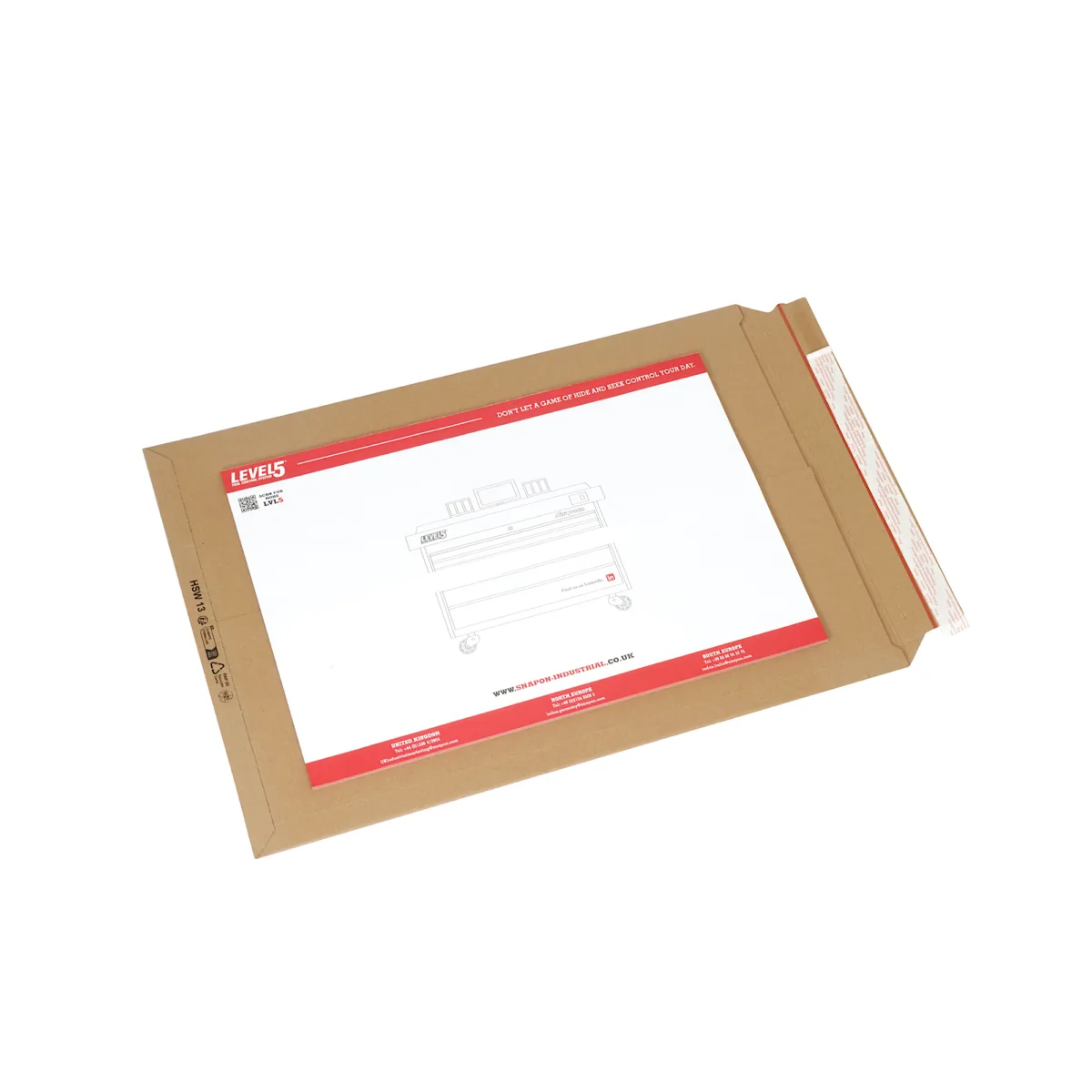 HSW13 braun Versandtasche Schreibunterlage