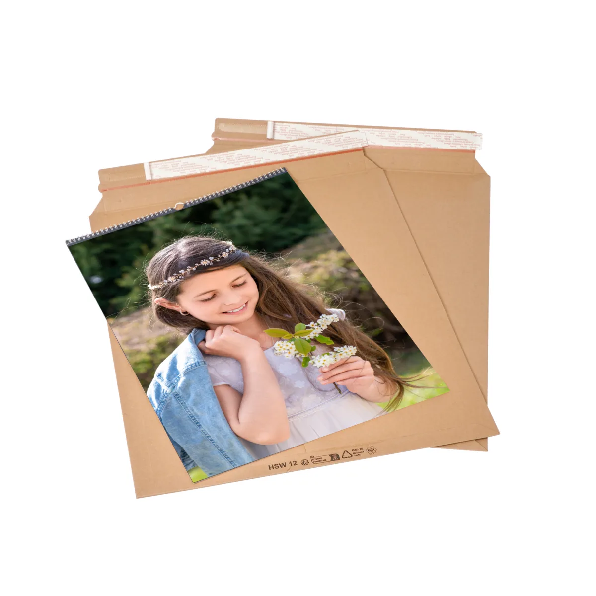 Kalenderverpackung HSW12 Fotokalender braun