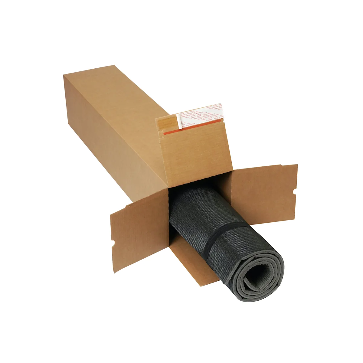 Quattro Star Versandhuelse braun befuellt Sportmatte