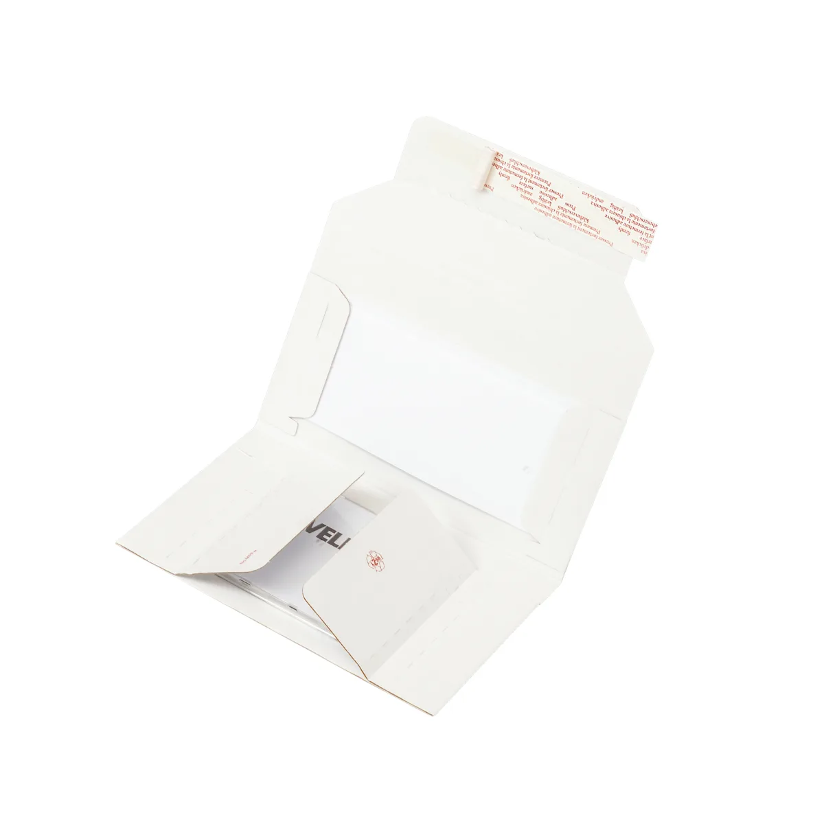 Medienverpackungen Universalverpackung weiss DVD befuellt