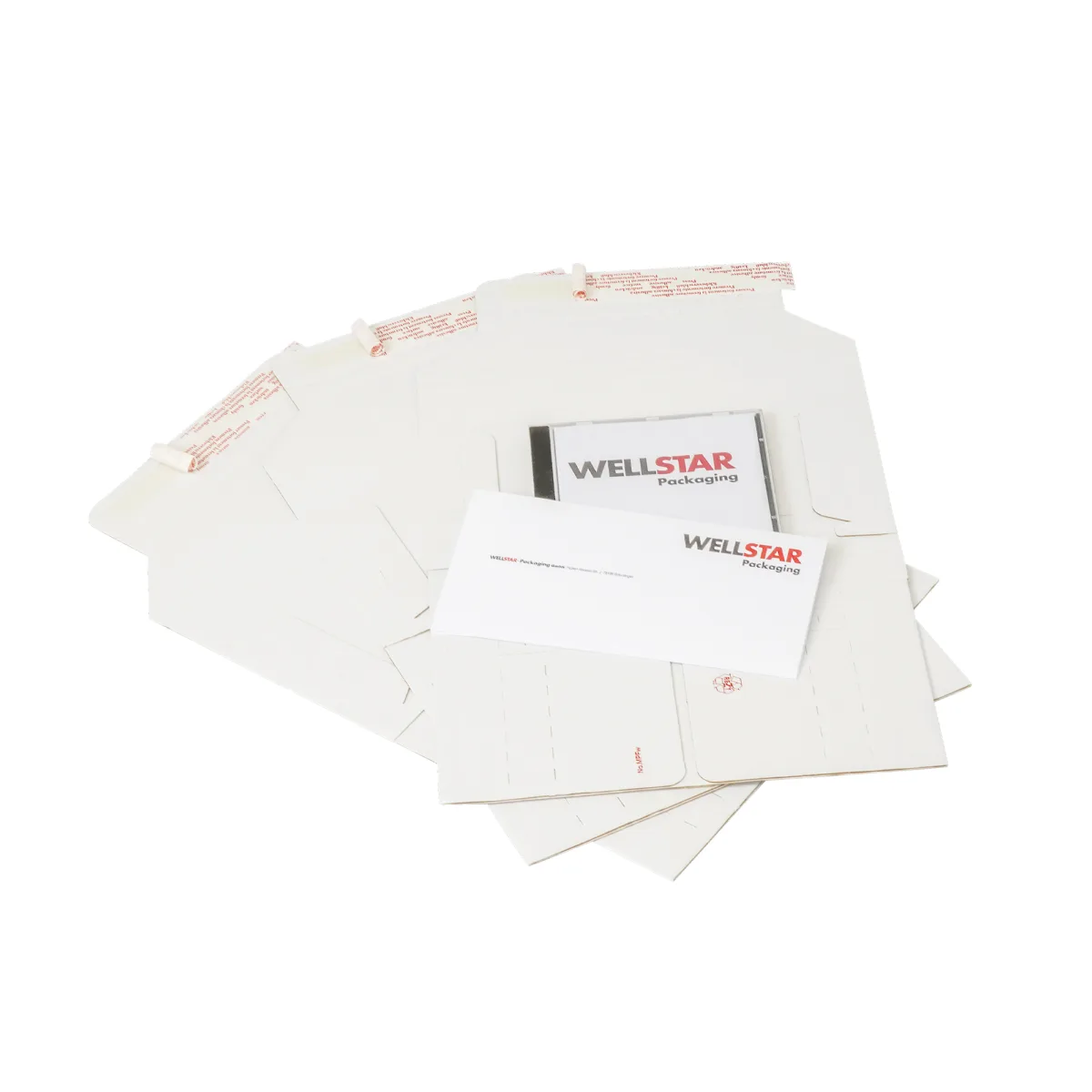 Medienverpackungen Universalverpackung weiss DVD CD VHS flach