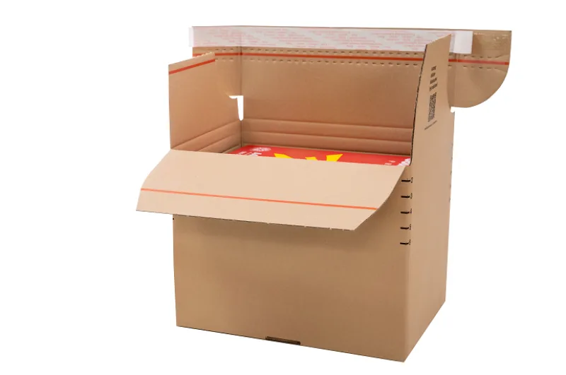 Befüllte VariBox Plus Verpackung.