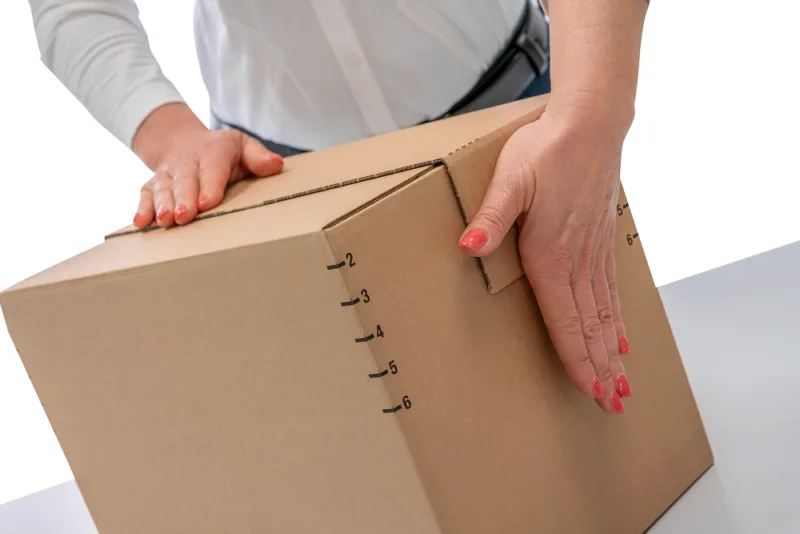 VariBoxPlus Seitenlaschen fest andrücken.